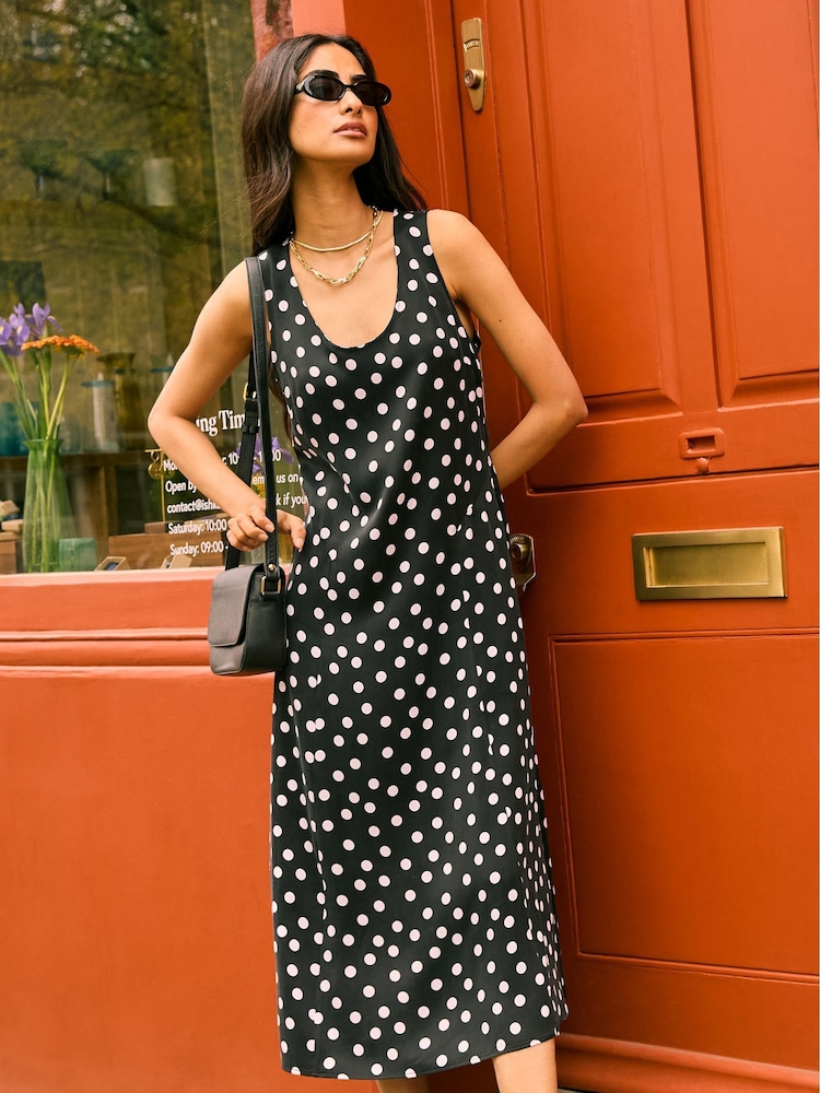 Baukjen Cynthia Recycled Cupro Black Dress - Image 1 of 5