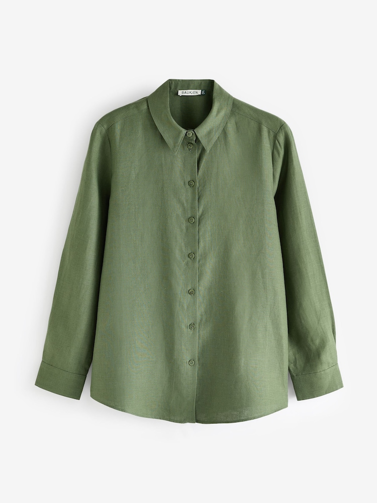 Baukjen Green Della Hemp Shirt - Image 6 of 6 Baukjen Green Della Hemp Shirt - Image 6 of 6