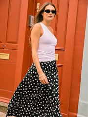 Baukjen Celeste Recycled Cupro Black Skirt - Image 2 of 5