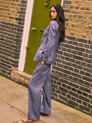Baukjen Blue Giselle 100% Linen Trousers - Image 2 of 3