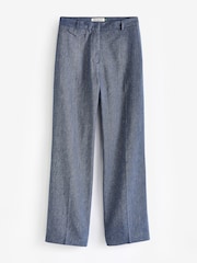 Baukjen Blue Giselle 100% Linen Trousers - Image 3 of 3