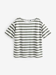 Baukjen Rhonda 100% Linen White T-Shirt - Image 1 of 1