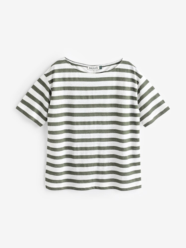Baukjen Rhonda 100% Linen White T-Shirt - Image 1 of 1
