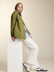 Baukjen Organic Pocket Wide Leg White Jeans - Image 9 of 10