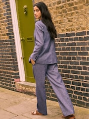 Baukjen Blue Stina 100% Linen Blazer - Image 2 of 4