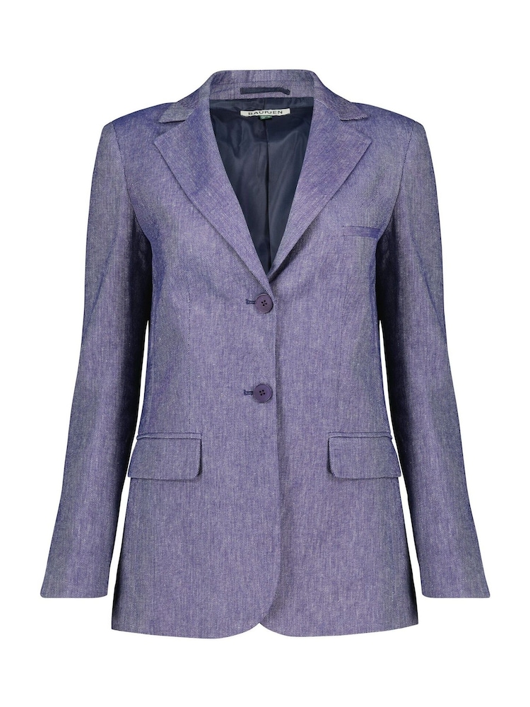 Baukjen Blue Stina 100% Linen Blazer - Image 4 of 4