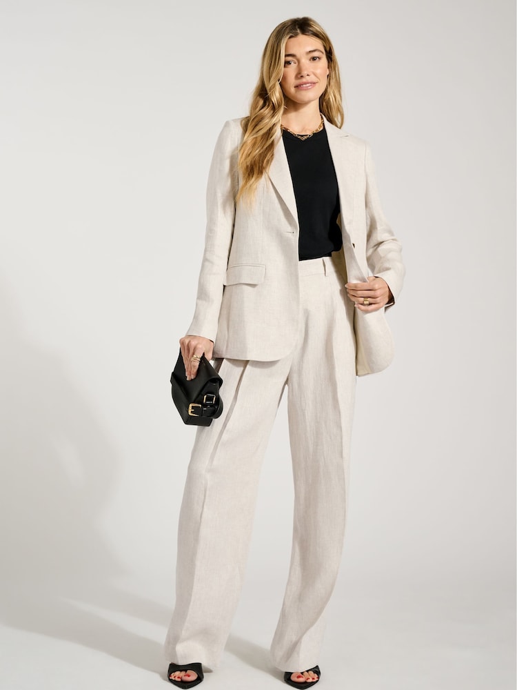 Baukjen Cream Tracy Linen Blazer - Image 2 of 3