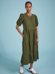 Baukjen Green Georgiana Dress with Tencel™ - Image 1 of 5