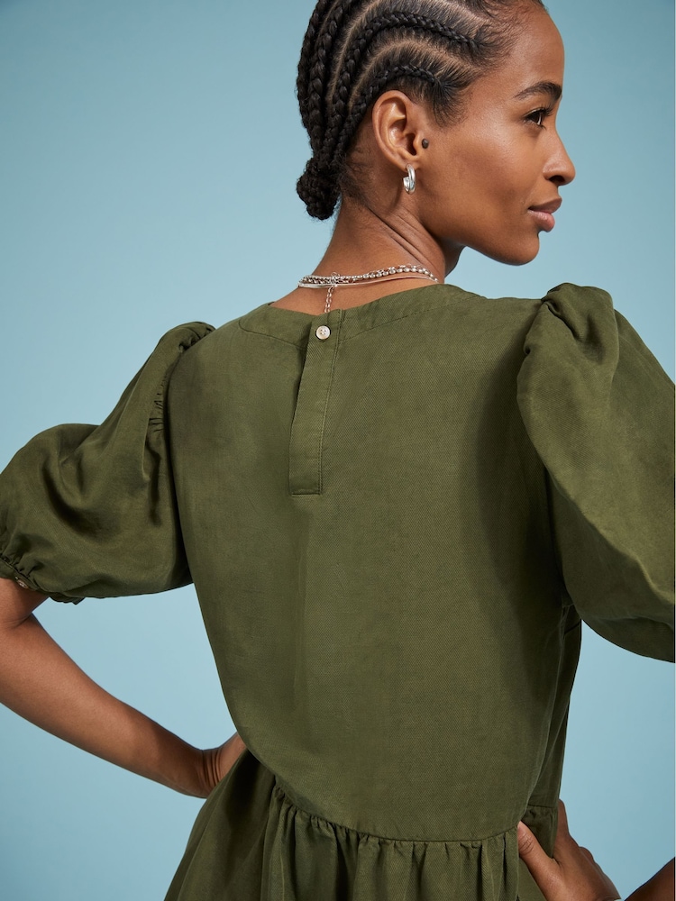Baukjen Green Georgiana Dress with Tencel™ - Image 2 of 5