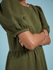 Baukjen Green Georgiana Dress with Tencel™ - Image 3 of 5