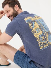 FatFace Blue Crab Shack T-Shirt - Image 2 of 5