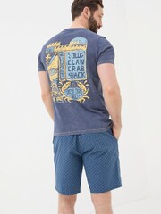 FatFace Blue Crab Shack T-Shirt - Image 4 of 5
