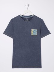 FatFace Blue Crab Shack T-Shirt - Image 5 of 5