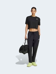 adidas Black Workout Essentials Woven Joggers - Image 4 of 7