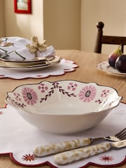 Nina Campbell Set of 4 Pink Primrose Pasta Bowls - Image 2 of 5