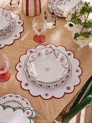 Nina Campbell Set of 4 Pink Primrose Pasta Bowls - Image 4 of 5