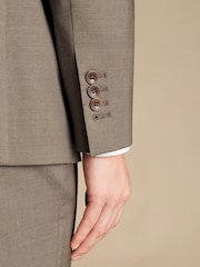 Charles Tyrwhitt Brown Slim Fit Italian Jacket - Image 4 of 5