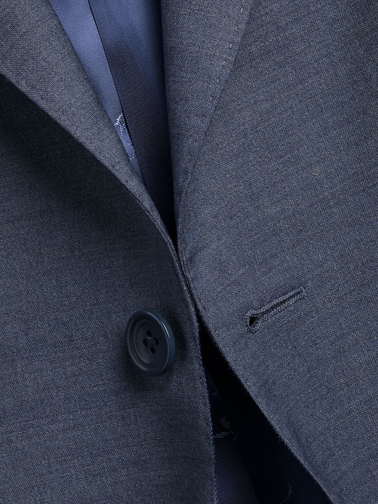 Charles Tyrwhitt Blue Slim Fit Italian Jacket - Image 4 of 4