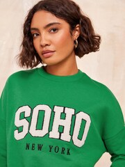 Friends Like These Green Long Sleeve Crew Neck Sweatshirt - Image 2 of 4