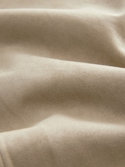 Neutral Faux Suede Zip Through Collared Shacket - Image 9 of 12