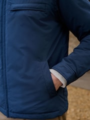 Navy Blue Reversible Diamond Quilted Jacket - Image 10 of 16