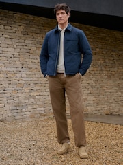 Navy Blue Reversible Diamond Quilted Jacket - Image 4 of 16