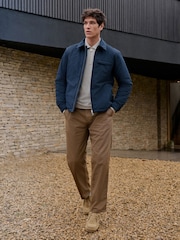 Navy Blue Reversible Diamond Quilted Jacket - Image 5 of 16