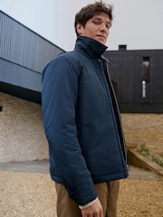 Navy Blue Reversible Diamond Quilted Jacket - Image 6 of 16
