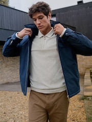 Navy Blue Reversible Diamond Quilted Jacket - Image 7 of 16