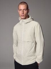 White Shower Resistant Lightweight Hooded Anorak Jacket - Image 1 of 16