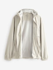 White Shower Resistant Lightweight Hooded Anorak Jacket - Image 11 of 16