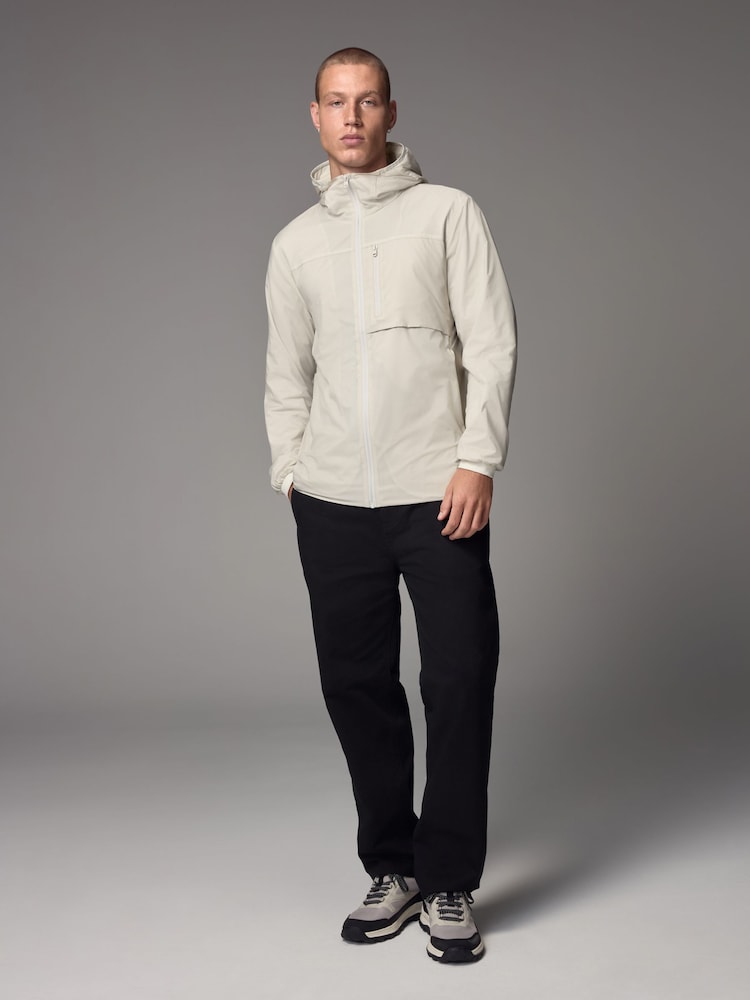 White Shower Resistant Lightweight Hooded Anorak Jacket - Image 2 of 16