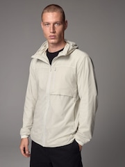 White Shower Resistant Lightweight Hooded Anorak Jacket - Image 4 of 16