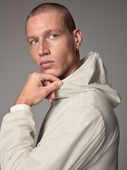 White Shower Resistant Lightweight Hooded Anorak Jacket - Image 5 of 16