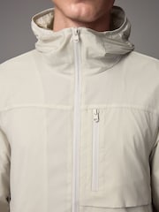 White Shower Resistant Lightweight Hooded Anorak Jacket - Image 6 of 16