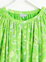 Oliver Bonas Green Paisley Floral Midi Dress - Image 5 of 8