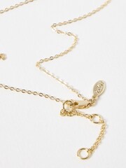 Oliver Bonas Gold Tone Marina Seahorse And Shell Charm Chain Necklace - Image 3 of 5