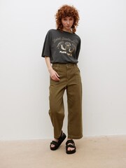 Oliver Bonas Grey Gold Mermaid Graphic T-Shirt - Image 2 of 8