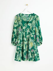 Oliver Bonas Mini Paisley Floral Tiered Dress - Bild 1 von 6