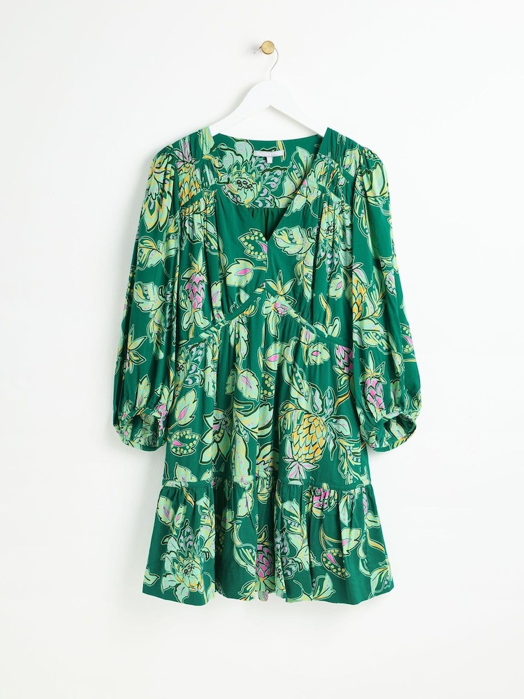 Oliver Bonas Mini Paisley Floral Tiered Dress - Bild 1 von 6 Oliver Bonas Mini Paisley Floral Tiered Dress - Bild 1 von 6