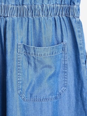 Oliver Bonas Blue Chambray Sleeveless Jumpsuit - Image 8 of 9
