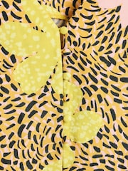 Oliver Bonas Orange Palm Print Cami Top With Linen - Image 5 of 5