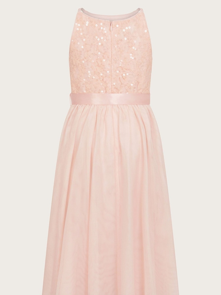 Monsoon Pink Lacey Sequin Truth Dress - Image 2 of 3