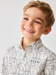Baker by Ted Baker White Printed Shirt - Image 4 of 8