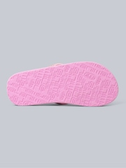 Animal Pink Kids Swish Glitter Logo Flip Flops - Image 3 of 5