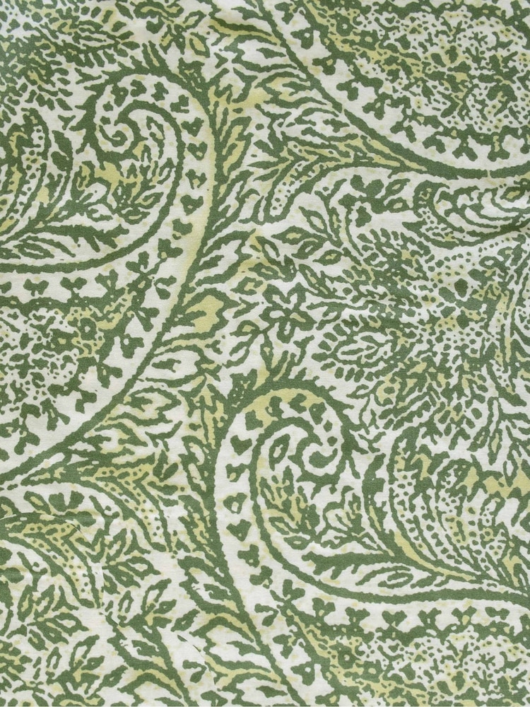 Live Unlimited Green Curve Paisley Nehru Collar Blouse - Image 7 of 7