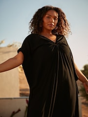 Live Unlimited Black Curve Maxi Kaftan - Image 5 of 6