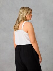 Live Unlimited White Curve Crinkle Cami - Image 3 of 5