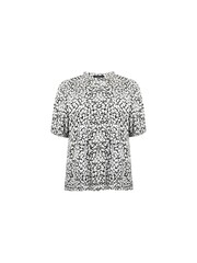 Live Unlimited Black Curve Floral Jersey Blouse - Image 6 of 7