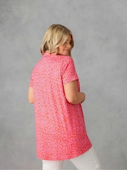 Live Unlimited Pink Relaxed Curve Floral Jersey Shirt - Image 3 of 5